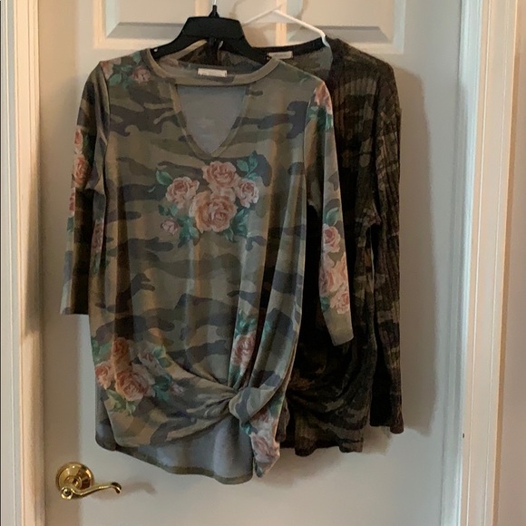 Tie Front Tops - Picture 1 of 5